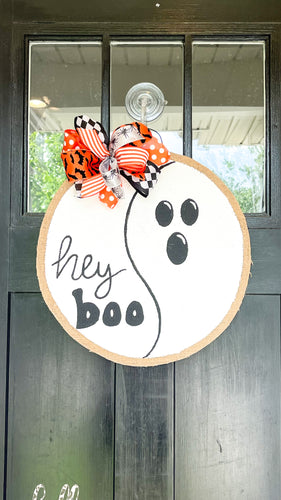Boo Circle Halloween Door Hanger