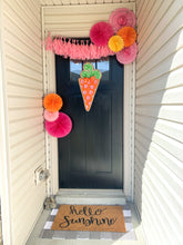 Load image into Gallery viewer, Easter Burlap Door Hanger - Polka Dot Carrot