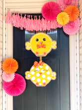 Load image into Gallery viewer, Easter Burlap Door Hanger - Chick-a-dee Boy