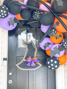 Witch Hat - Halloween Door Hanger