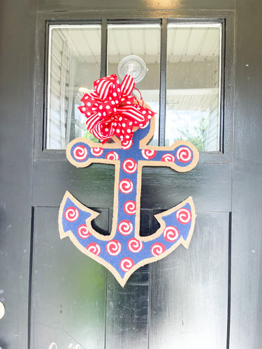 Anchor Navy Door Hanger
