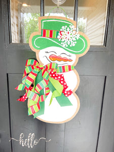 Small Sassy Snowgal in Red and Green
