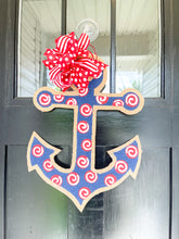 Load image into Gallery viewer, Anchor Navy Door Hanger