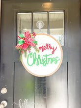 Load image into Gallery viewer, Merry Christmas Circle Door Hanger