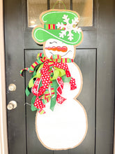 Load image into Gallery viewer, Large Jolly Snowgal in Red and Green