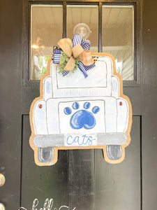 Go Big Blue Truck Door Hanger