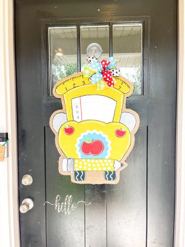 Back to School Bus Door Hanger