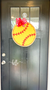 Softball Door Hanger