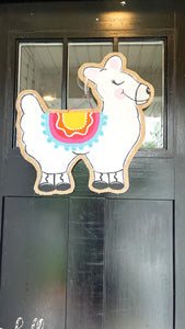 Llama Door Hanger