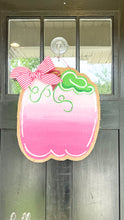 Load image into Gallery viewer, Burlap Pumpkin Door Hanger - All Pink Pumpkin