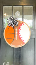 Load image into Gallery viewer, Baseball, Football and Basketball Door Hanger Circle