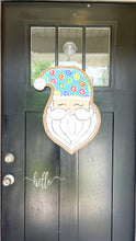Load image into Gallery viewer, Merry &amp; Bright Santa Burlap Door Hanger