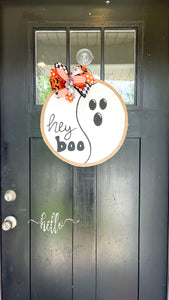 Boo Circle Halloween Door Hanger