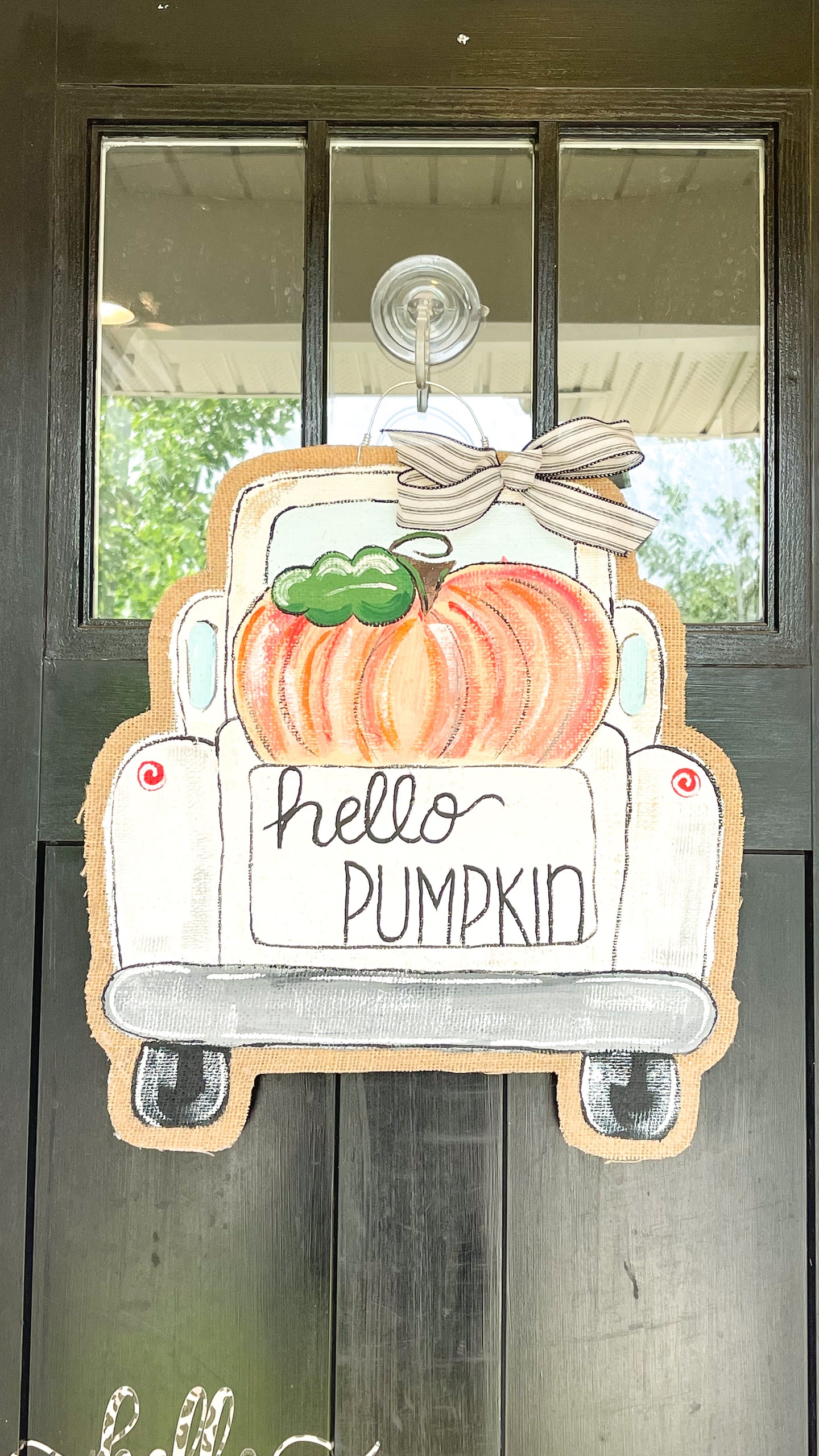Farmhouse Pumpkin Truck Door Hanger