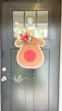 Load image into Gallery viewer, Reindeer Door Hanger in Red