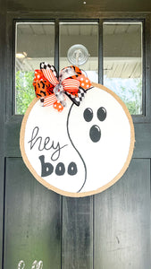 Boo Circle Halloween Door Hanger