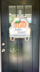 Farmhouse Pumpkin Truck Door Hanger