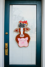 Load image into Gallery viewer, Chicken Pig Cow Door Hanger - DoorCandybyMeg Farm Animal Door Hanger