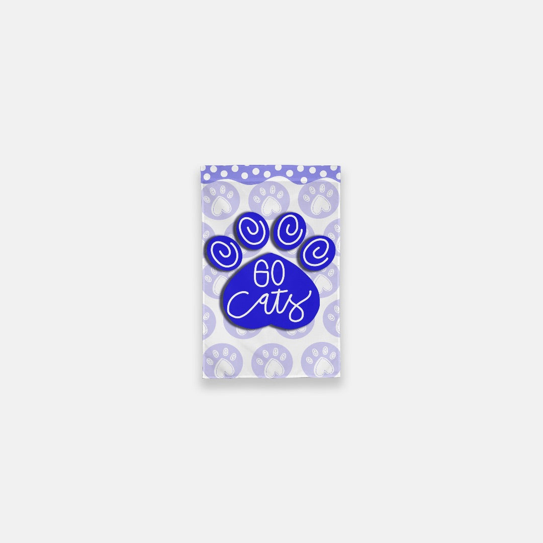 Paw Print Cats Garden Flag - 12