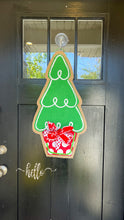 Load image into Gallery viewer, Tree Door Hanger - Christmas Red