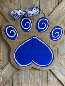 Small Go Big Blue Cat Paw