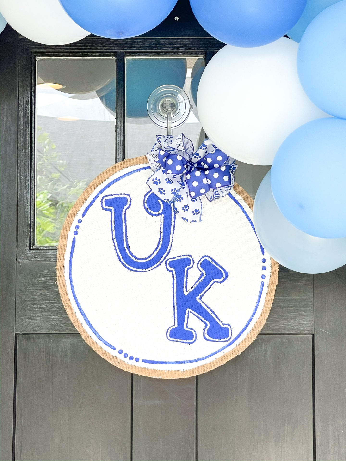 Big Blue Circle Door Hanger