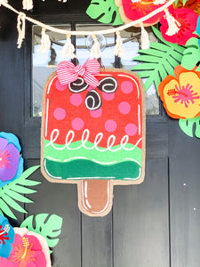 Watermelon Popsicle Door Hanger