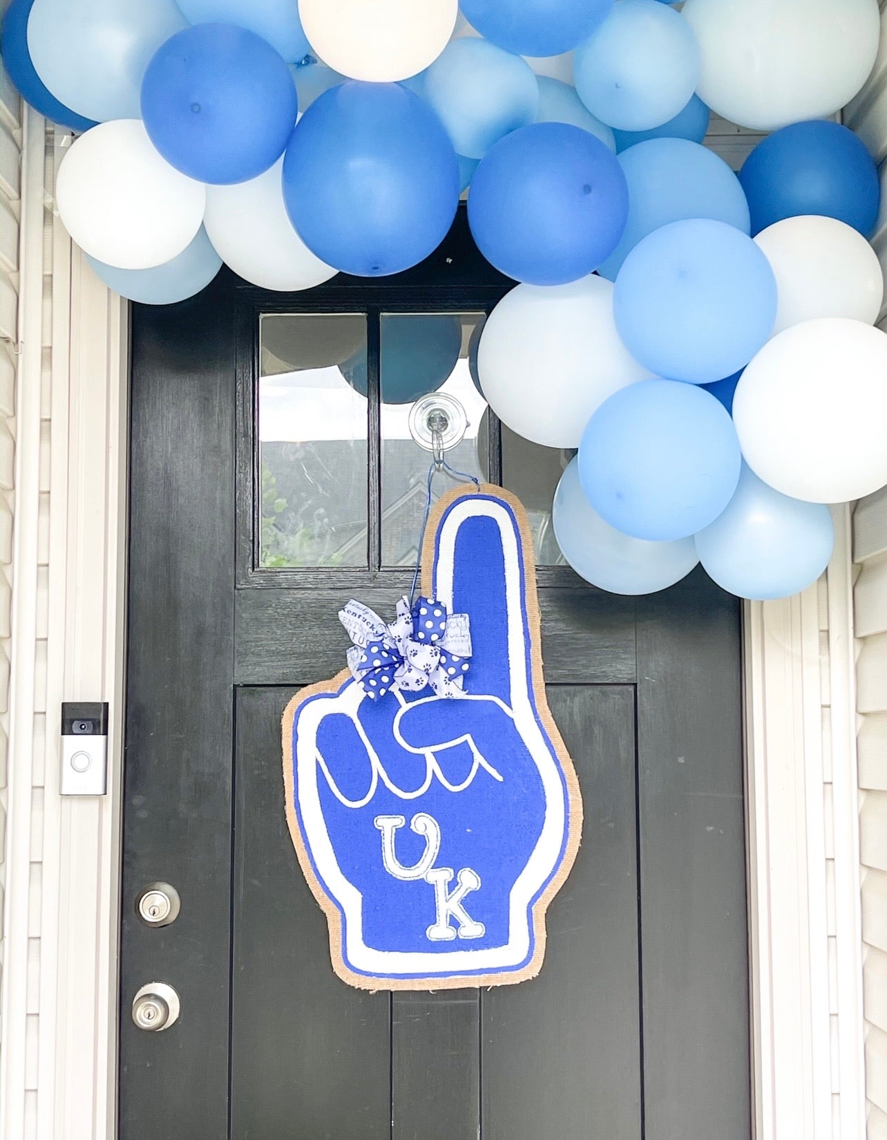 Big Blue Foam Finger Door Hanger