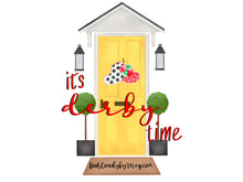 Load image into Gallery viewer, Derby Hat Burlap Door Hanger