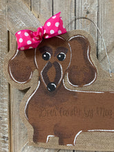 Load image into Gallery viewer, Doxie Dog Door Candy - Red/Brown Markings
