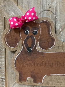 Doxie Dog Door Candy - Red/Brown Markings