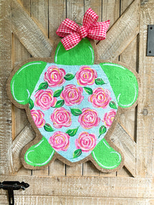 Lilly Inspired Turtle Door Hanger