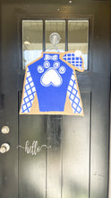 Load image into Gallery viewer, Derby Silk Door Hanger in Royal Blue Cat Paw