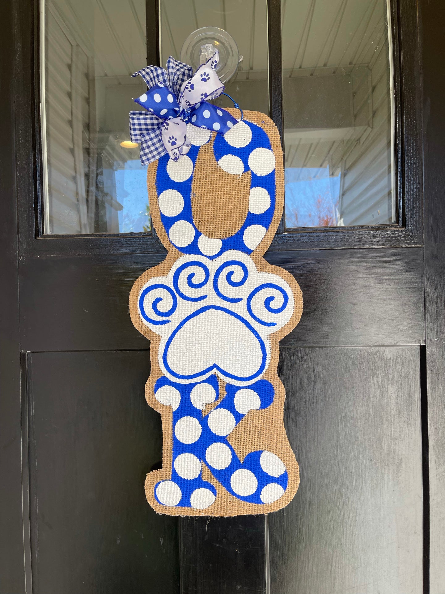Vertical UK Inspired Banner Door Hanger