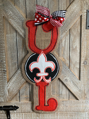 U of L Vertical Banner Door Hanger