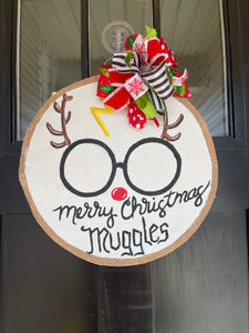 Wizard Christmas Door Hanger
