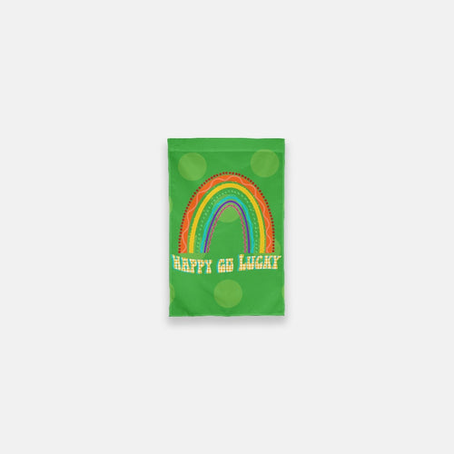 Happy Go Lucky Rainbow Garden Flag - 12
