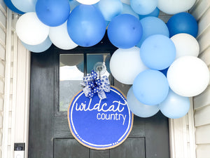 Wildcat Country Circle Door Hanger