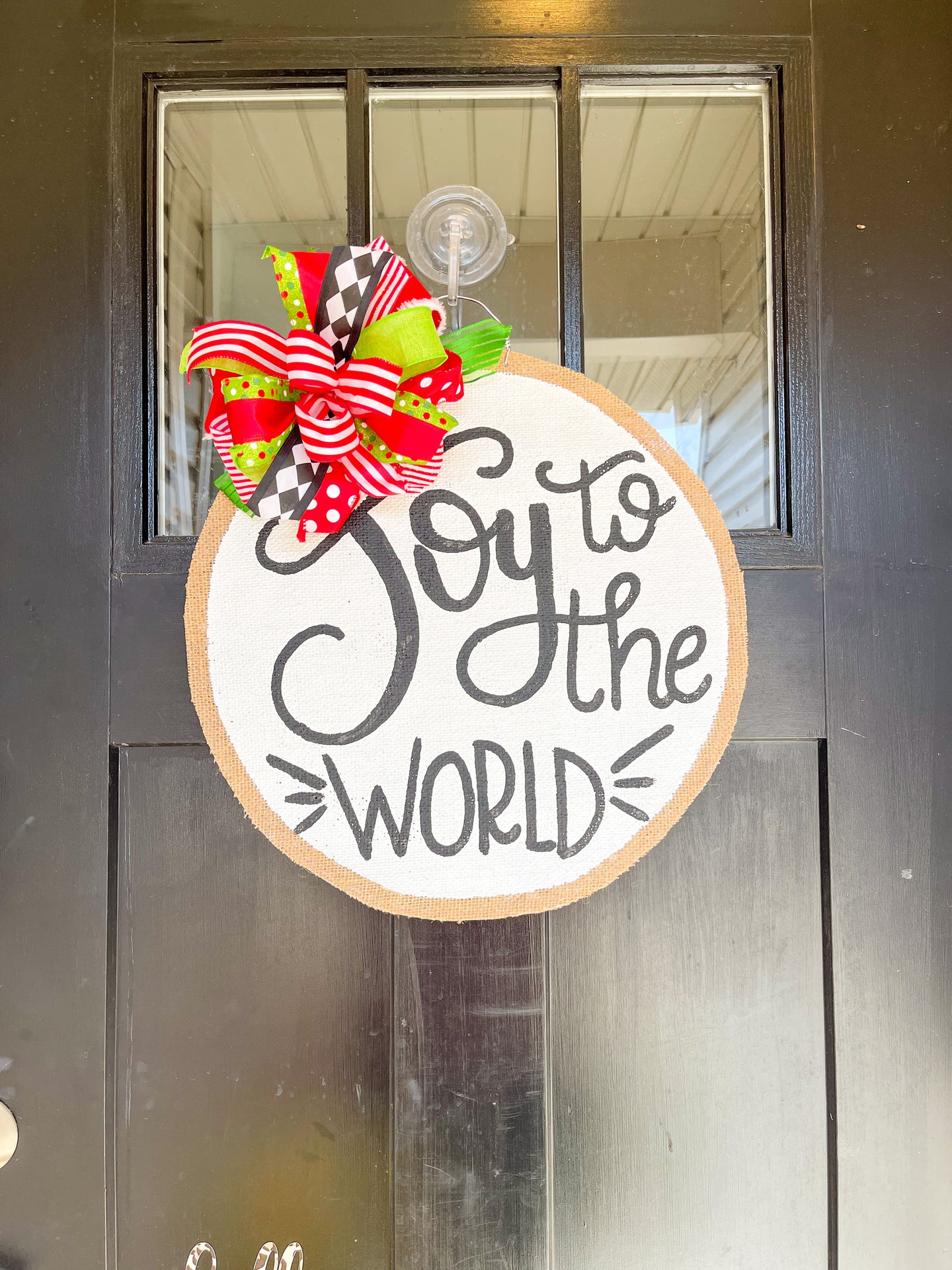 Joy to the World Circle Door Hanger