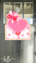 Load image into Gallery viewer, Valentine&#39;s Day Love Letter Door Hanger with Bow