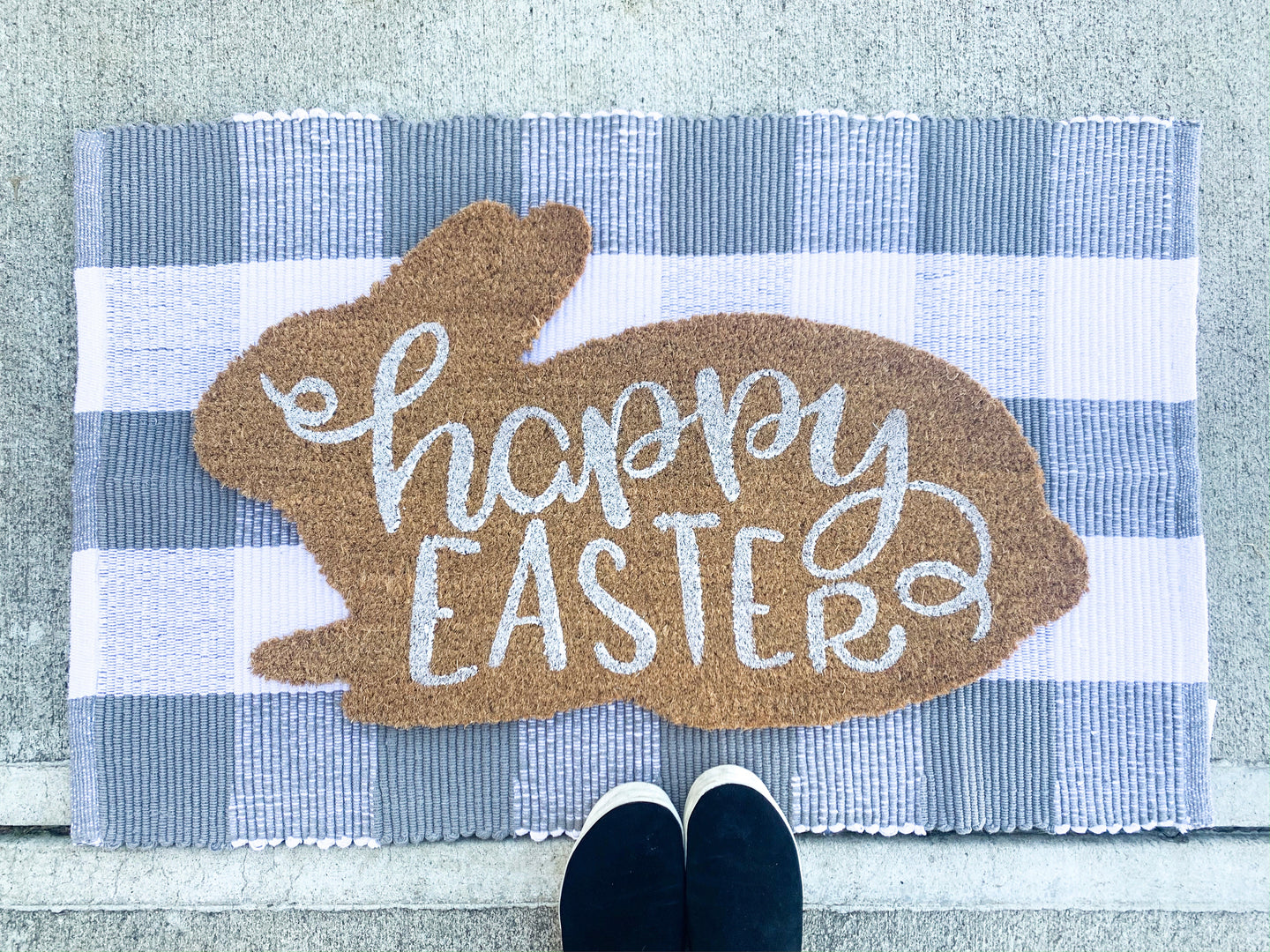 Happy Easter Coir Door Mat