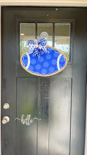 Load image into Gallery viewer, Go Big Blue Football Door Hanger