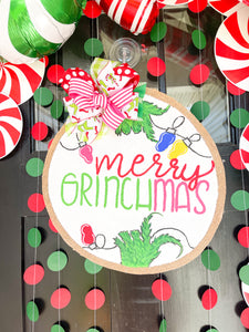Merry Grinchmas Inspired Door Hanger