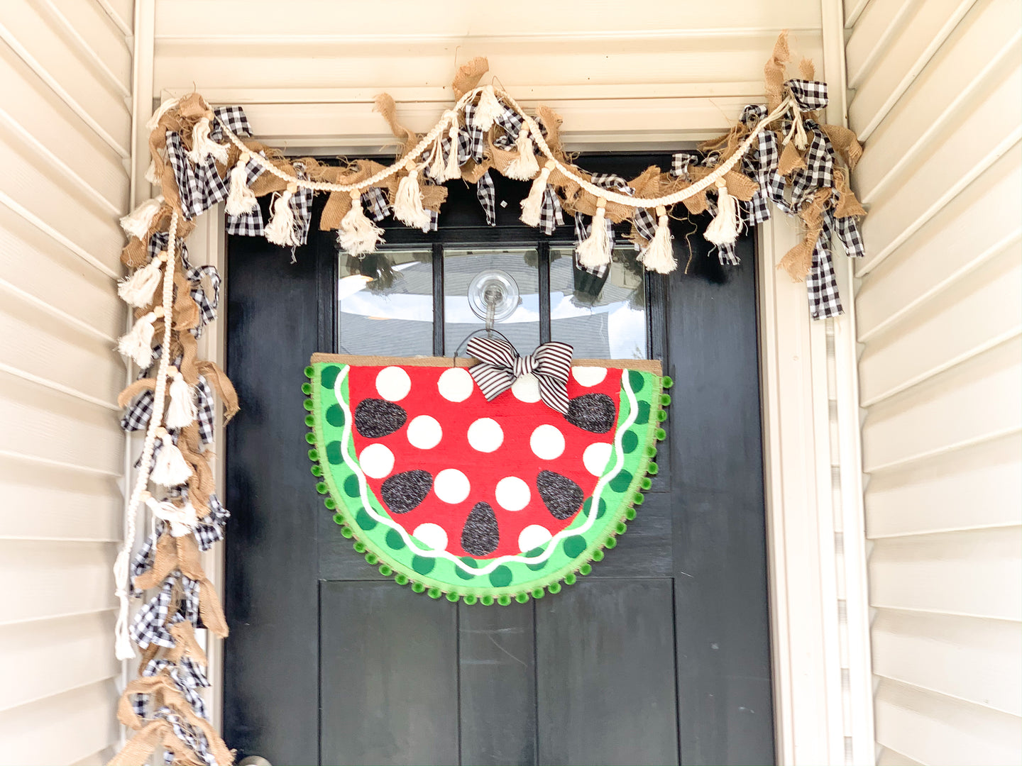Large Watermelon Slice Door Hanger