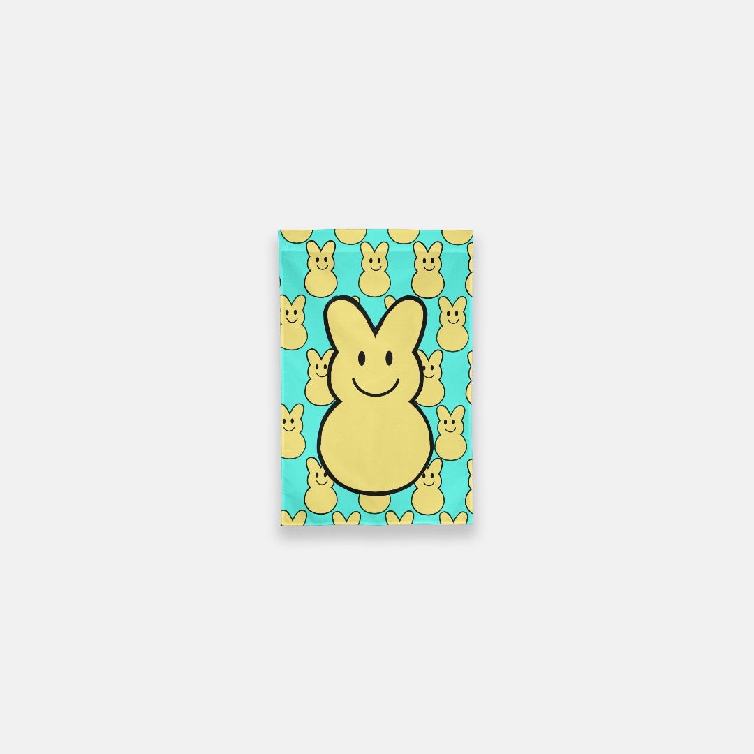 Peep inspired Smiley Face Easter Garden Flag - 12