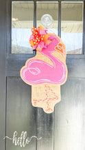 Load image into Gallery viewer, Small Pink Flamingo Door Hanger