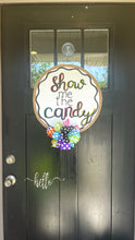 Load image into Gallery viewer, Show Me the Candy Circle Halloween Door Hanger