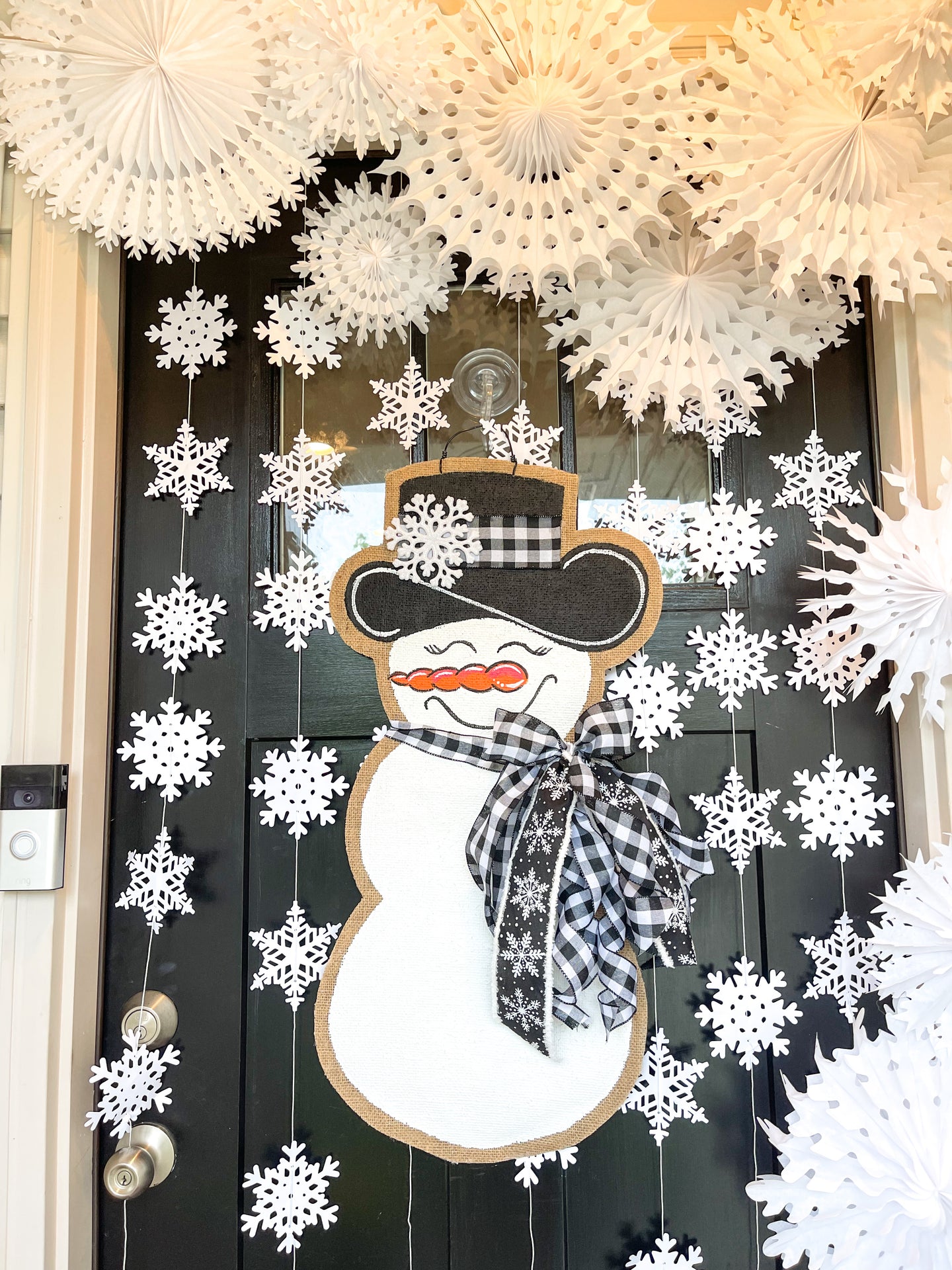 Sassy Snowgal in Black/White Buffalo Check