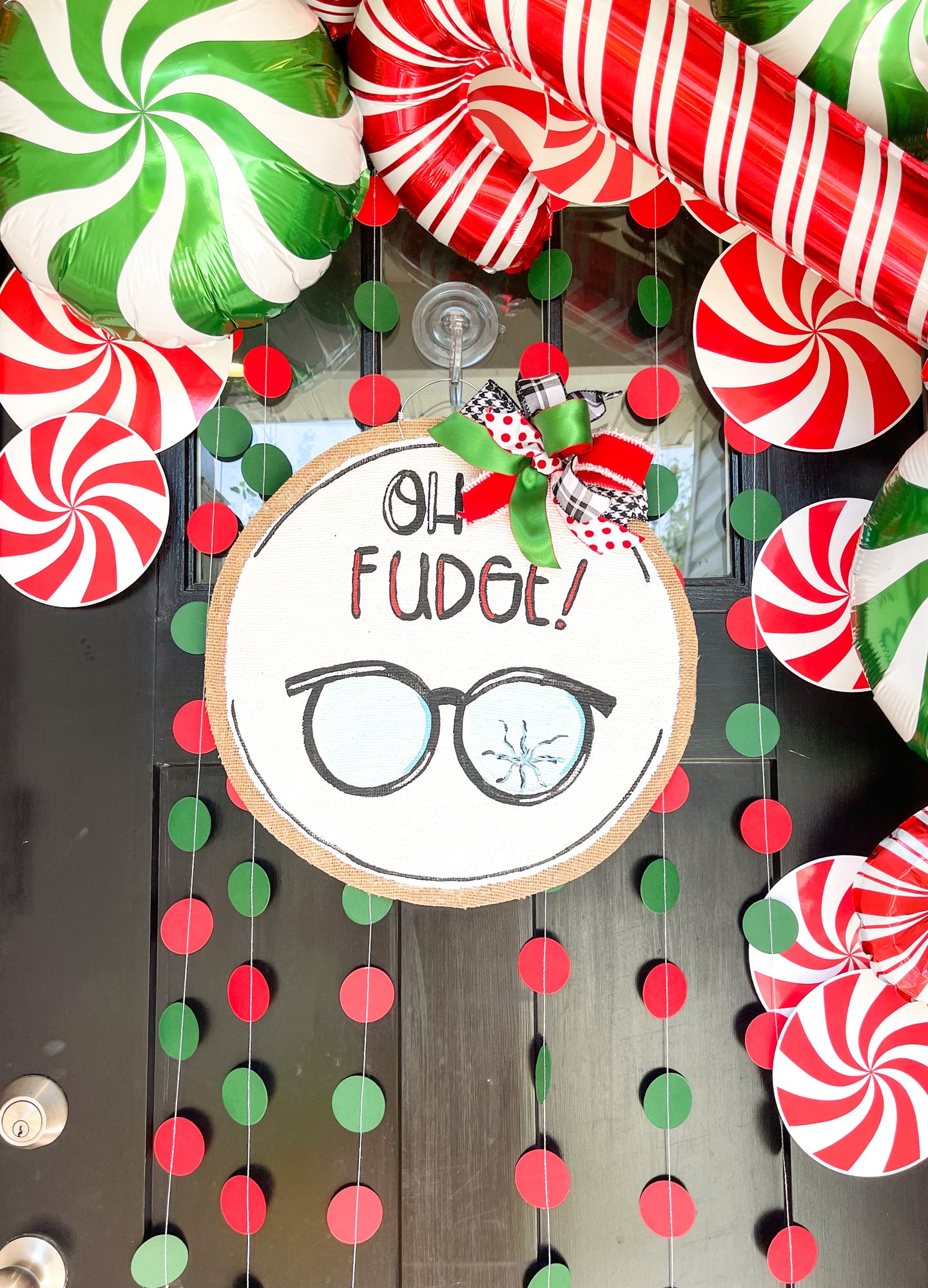 Oh Fudge! Christmas Door Hanger