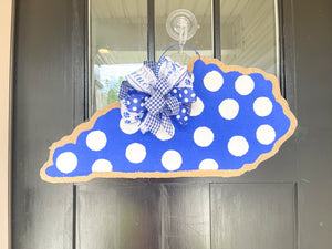 Go Big Blue State of Kentucky Door Hanger